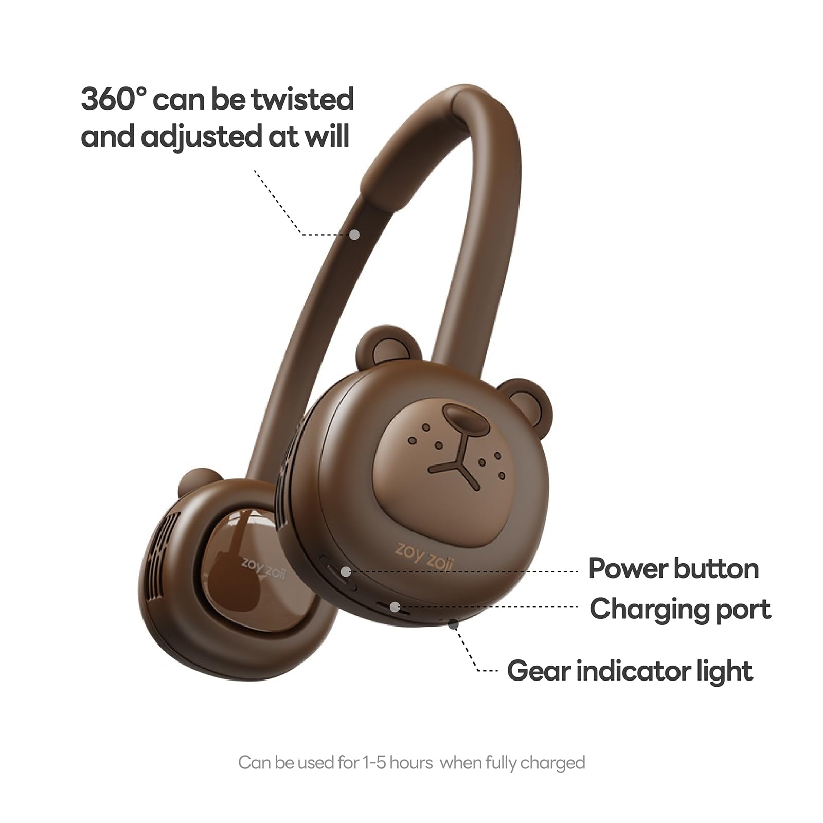Amazon.com: Zoy zoii Neck Fan for Kids, Hands Free Bladeless Fan